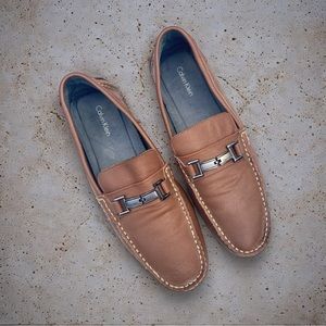 Men’s Morris‎ Weave Camel Vegan Leather Driving Loafer